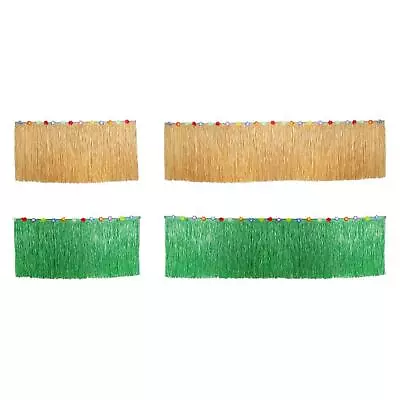 £8.20 • Buy Grass Table Skirt Farm Lightweight Hawaii For Backyard Wedding Theme Party