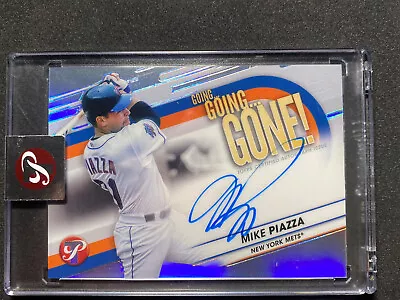 MIKE PIAZZA 2023 Topps Pristine Going Gone Encased Refractor AUTO 73/75 Mets HOF • $117.95