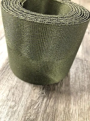 3  Width Military Green 2 Panel Nylon Medium Webbing Strapping 10 FT Lengths • $22.99