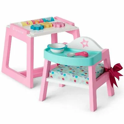 $119.99 • Buy American Girl Bitty Baby Convertible High Chair And Play Table New In Box