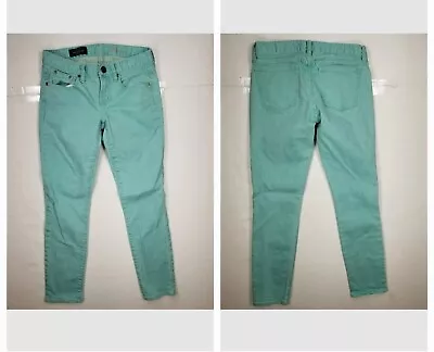J Crew Toothpick Ankle Skinny Jeans Sz 26 Mint Green Women's  • $6.20