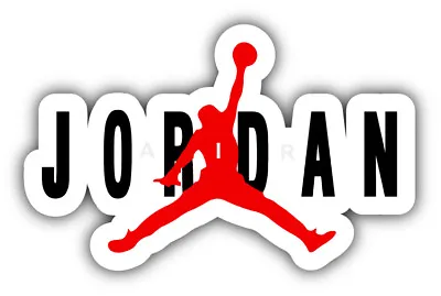Michael Jordan NBA Basketball Logo Car Bumper Sticker - 3'' 5'' 6'' Or 8'' • $3.50