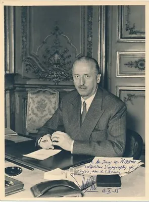 Guy Mollet-RARE Vintage Signed Photograph (Prime Minister Of France) • $120