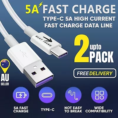 USB To Type C Cable Fast Charge 5A USB C Cable Quick Charging Data Cable A To C • $15.99