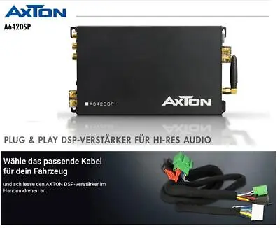 Axton A642DSP Dsp Amplifier With Plug -and-play Adapter Compatible Toyota VW • $409.37