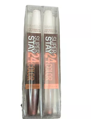 Maybelline New York Super Stay Color Lip Stain & Balm #345 Espresso Edge QTY 2 • $4.91