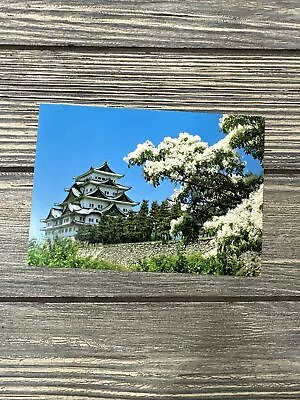 Vintage Post Card - Japanese Nagoya Castle And Snow Flower  • $12.50