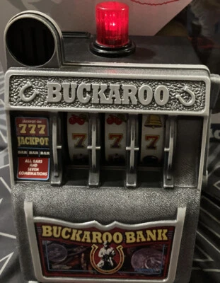 $37.77 • Buy Buckaroo Bank Las Vegas Slot Machine, Vintage Authentic Nevada *TESTED & WORKING