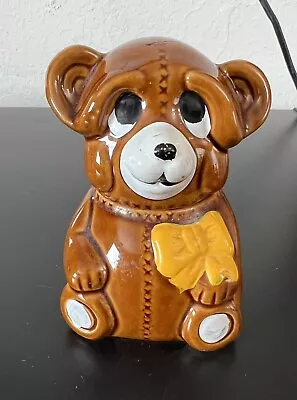 Vintage 1982 Houston Foods Ceramic Bear Honey Pot 5 T No Dipping Stick  • $14.45