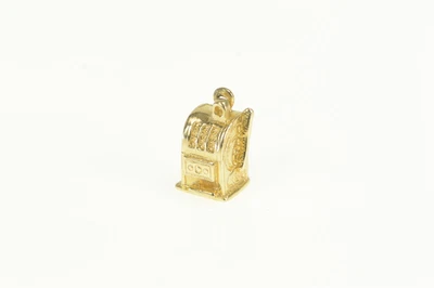 $249.95 • Buy 14K 3D Slot Machine One Arm Bandit Casino Charm/Pendant Yellow Gold *66