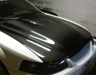 Cobra R Heat Extractor Style Carbon Fiber Hood For 1999-2004 Ford Mustang • $949