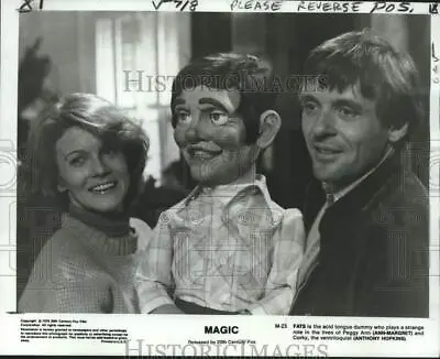 1978 Press Photo Actors Ann-Margret Anthony Hopkins & Dummy In  Magic  • $17.99