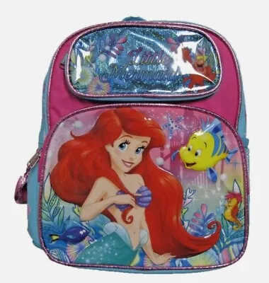 Disney The Little Mermaid Ariel 12  School Travel Backpack • $24.99