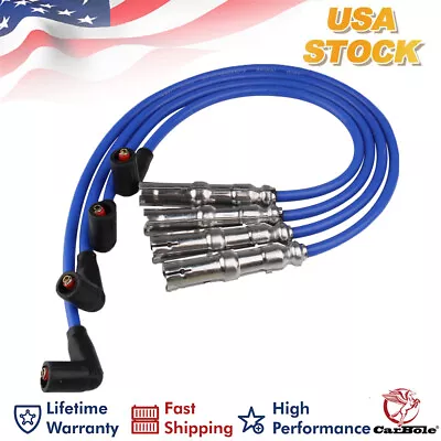 27588 Cable Ignition Spark Plug Wire Set For VW Beetle Bora Golf GTI Jetta 2.0L • $20.59