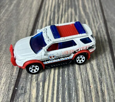 2012 Matchbox Ford Explorer White Fire Chief Toy Car Vehicle  • $233