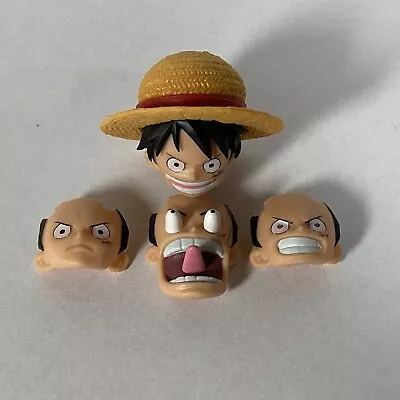 Sh Figuarts Monkey D. Luffy Raid On Onigashma Head Hat And Faces • $25