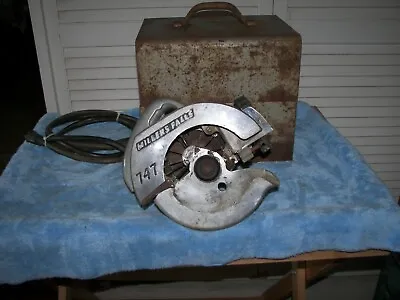 Vintage Electric Millers Falls 747 Heavy Duty Circular Saw W Metal Case • $100