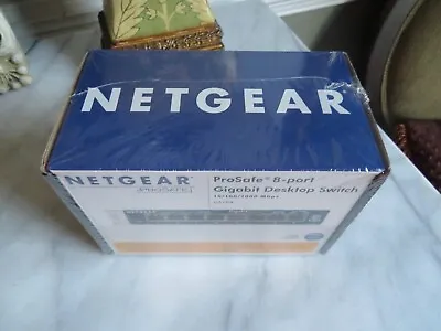 Netgear Prosafe 8 Port Gigabit Switch GS108 In Shrink Wrap Brand New! • $24.99