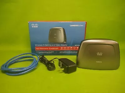 Cisco Linksys Dual-Band Wireless-N Gaming And Video Adapter WET610N TESTED • $19.99