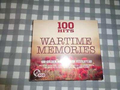 Various Artists : 100 Hits: Wartime Memories CD Box Set 5 Discs (2016)new • £6.49