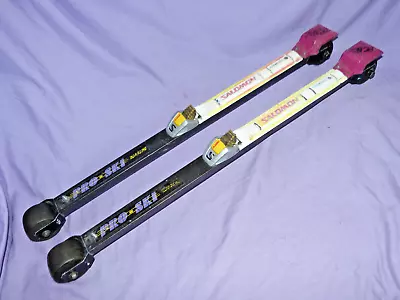 🔥 PRO-SKI Roadline XC Roller Skis ProSki W/ Salomon SNS Profil Classic Bindings • $165