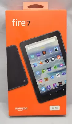 Amazon Fire 7 2022 16GB Wi-Fi Alexa 7'' Tablet Black New Unopened • $49.98