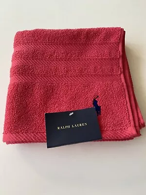 Red Large Hand Towel By Ralph Lauren NWT • £19.99