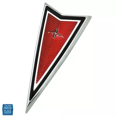 1978-81 Pontiac Firebird / Trans Am Red V Crest Nose Emblem - GM 499724 • $62.99