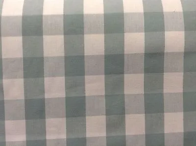 Sea Spray & White Gingham  Check Curtain/Craft Fabric  • £2.50