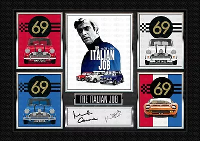 The Italian Job 1969 - Michael Cain  ORIGINAL A4 Signed PHOTO PRINT MEMORABILIA • £8.80