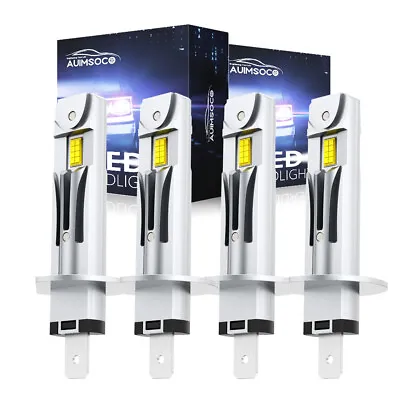 H1 H1 LED Headlight Bulbs Conversion Kit High Low Beam Super Bright 6500K White • $54.99