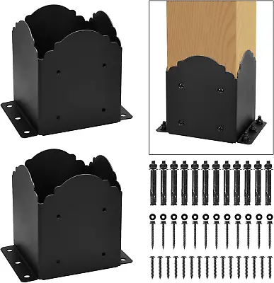 Creative Design 6X6 Post Base Square Bracket Post Base For Fence Mailbox Deck • $46.62