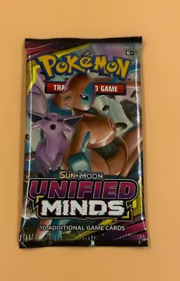 Pokémon TCG: Sun And Moon Unified Minds Booster Pack - 10 Cards | SEALED | NEW • $19.99