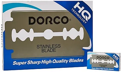 Dorco Double Edge Razor Blades - Stainless Blades 100 Pcs Barber Supplies • $8.99