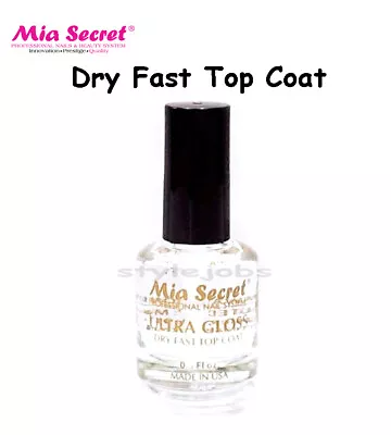 Mia Secret Ultra Gloss Dry Fast Shine Clear Top Coat  Made In USA  • $5.25