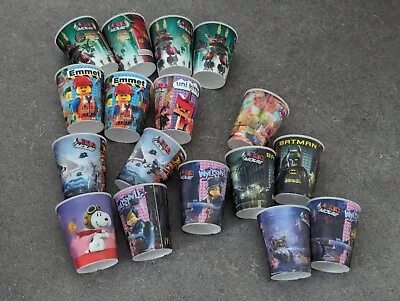 17X  Assorted McDonalds Lego Movie Holographic Plastic Beakers / Cups Stackable  • £19.90