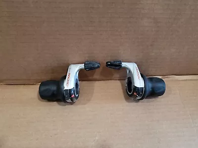 SRAM ROCKET 3 X 8 Grip Shift Shifters With Grips MTB Used Vintage 3x8 Speed  • $44.99