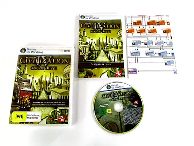 Sid Meier's Civilization IV Complete Take2 Australia 2007 Complete Game With Map • $22.40