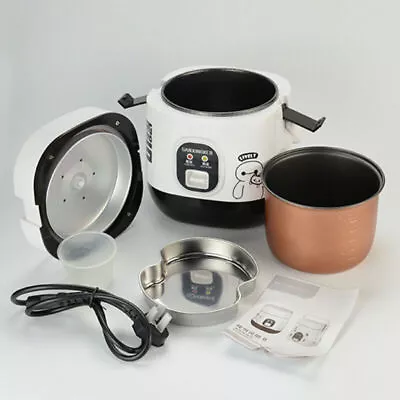 For 1-2 Person Portable Mini Electric Rice Cooker 1.2L Small Rice Cook 3 Cups AU • $32.49