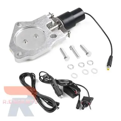 2.5inch Electric Exhaust Cutout Valve Control Motor Cut Out Kit & Manual Switch • $45.90