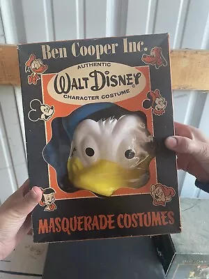 Vintage Ben Cooper Masquerade Costume With Mask Disney Original Box Daffy Duck • $36