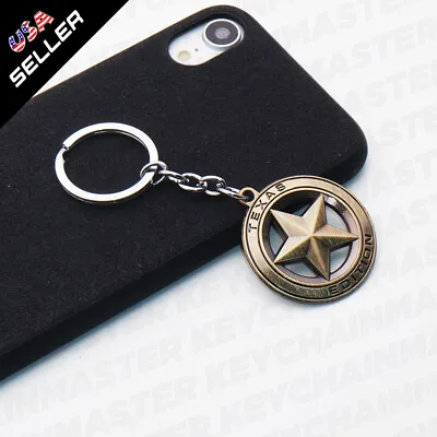 Universal Texas Edition Emblem Alloy Car Keychain Ring Decoration Gift Sport SUV • $7.99