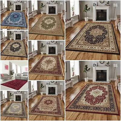 £14.75 • Buy Luxury Non Slip Large Traditional Rugs Bedroom Living Room Rug Hallway Runner