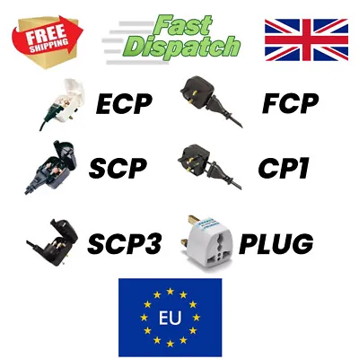 £5.99 • Buy 2 Pin European EU To 3 Pin UK Plug Converter Adapter Mains Socket Travel VARIOUS