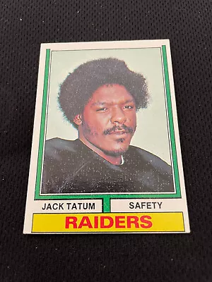 Jack Tatum Rookie 1974 Topps Oakland Raiders Legend Football Card • $4.99