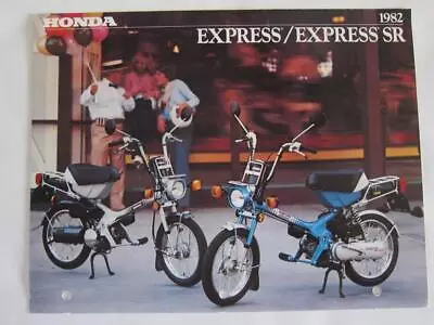 HONDA Motorcycle Brochure Express & Express SR 1982 Uncirculated Quality Picture • $16