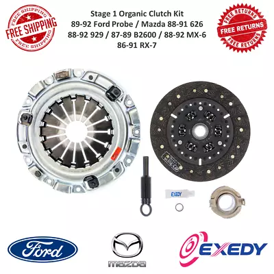 Exedy Stage 1 Organic Clutch Kit For Probe 626 929 B2600 MX-6 RX-7 #10803A • $725.80