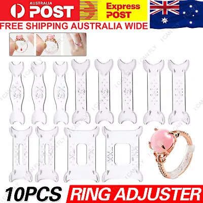 12PCS Invisible Tightener Ring Size Reducer Resizing Adjuster Pad Tools DF • $5.16