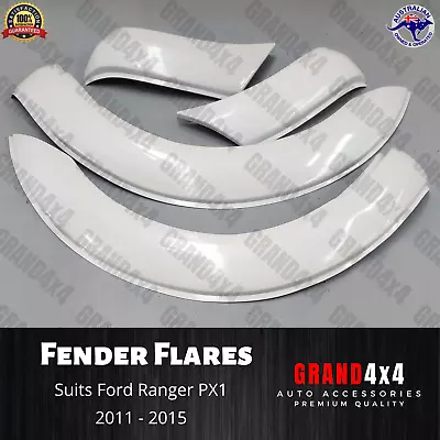 White Front Fender Flares For Ford Ranger PX1 2011 2012 2013 2014 2015 Guard  • $229