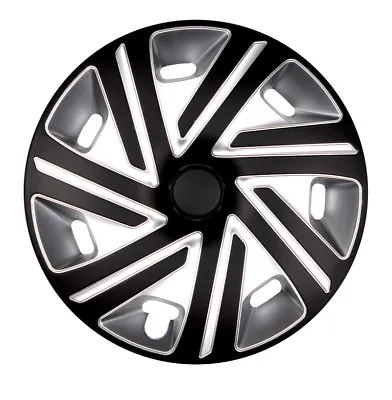 4x Premium Design Hubcaps   Cyrkon   16 Inch #77 Black Silver • $149.81